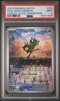 2024 Pokemon Svp En-sv Black Star Promo 123 Teal Mask Ogerpon Twilight Masquerade Pokemon Center Elite Trainer Box PSA