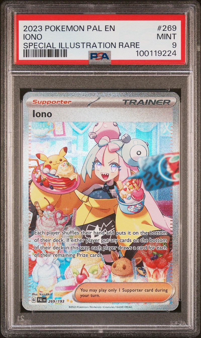 2023 Pokemon Pal En-paldea Evolved 269 Iono Special Illustration Rare PSA