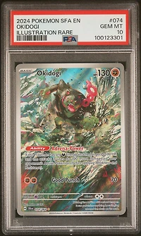 2024 Pokemon Sfa En-shrouded Fable 074 Okidogi Illustration Rare PSA