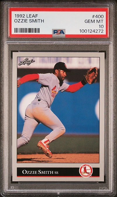 1992 Leaf 400 Ozzie Smith PSA 10