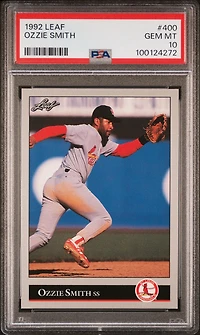 1992 Leaf 400 Ozzie Smith PSA 10