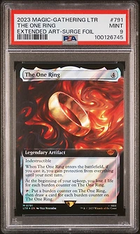 2023 Magic The Gathering Tales Of Middle-earth 791 The One Ring Extended Art-surge Foil PSA