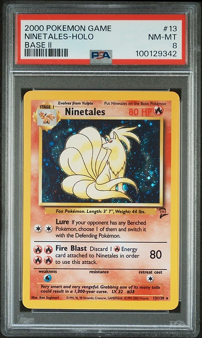 2000 Pokemon Game Base Ii 13 Ninetales-holo PSA