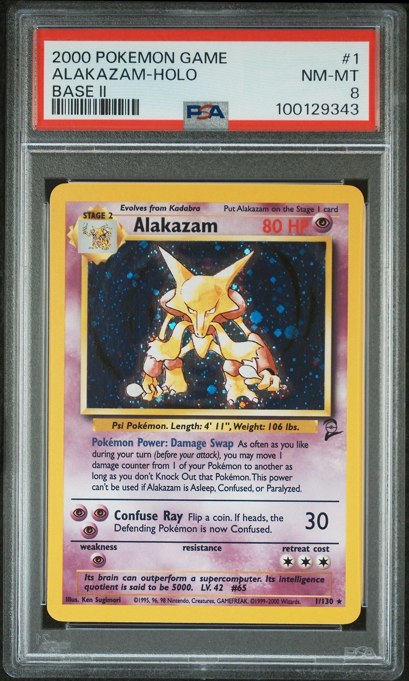 2000 Pokemon Game Base Ii 1 Alakazam-holo PSA