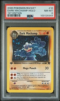 2000 Pokemon Rocket 10 Dark Machamp-holo 1st Edition PSA