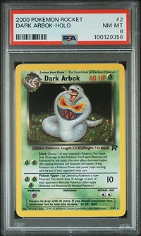 2000 Pokemon Rocket 2 Dark Arbok-holo PSA