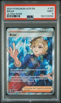 2024 Pokemon Scr En-stellar Crown 163 Briar Ultra Rare PSA