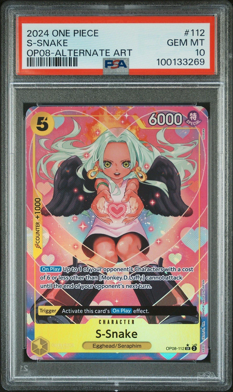 2024 One Piece Two Legends 112 S-snake Alternate Art PSA 10