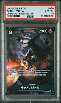 2024 One Piece Wings Of The Captain Gecko Moria Alternate Art PSA 10