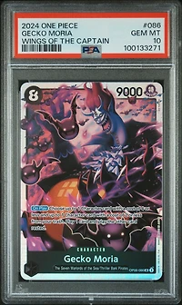 2024 One Piece Wings Of The Captain 086 Gecko Moria PSA 10
