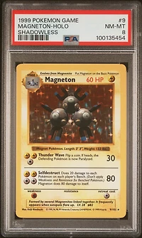 1999 Pokemon Game 9 Magneton-holo Shadowless PSA