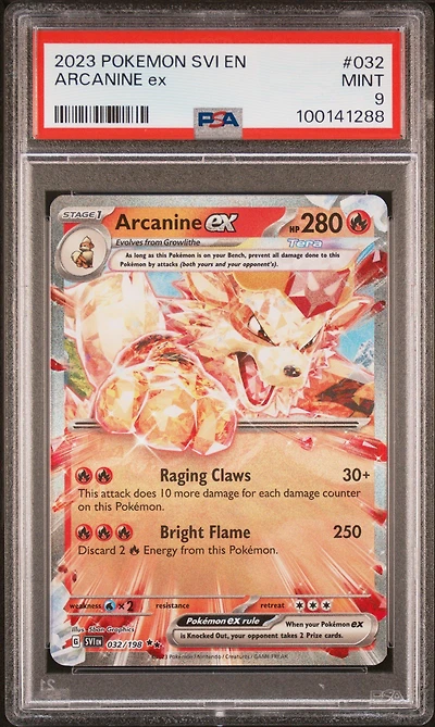 2023 Pokemon Svi En-scarlet & Violet Arcanine Ex PSA