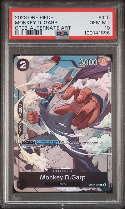 2023 One Piece Paramount War Monkey D. Garp Alternate Art PSA 10