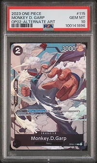2023 One Piece Paramount War Monkey D. Garp Alternate Art PSA 10