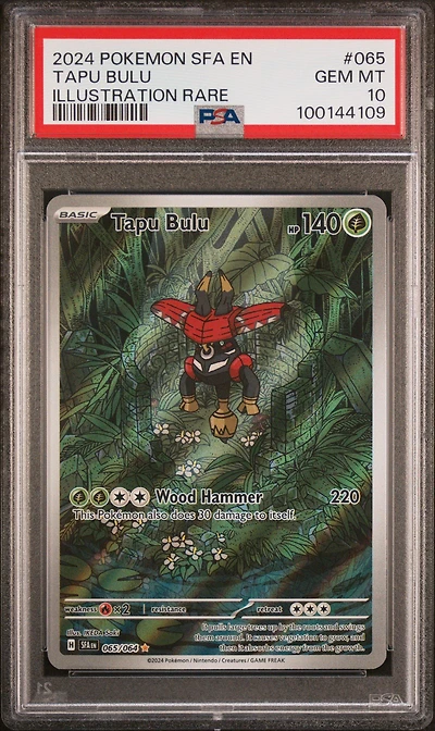 2024 Pokemon Sfa En-shrouded Fable 065 Tapu Bulu Illustration Rare PSA