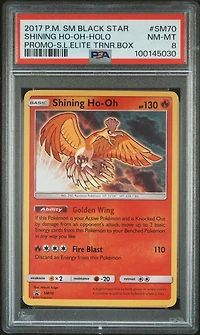 2017 Pokemon Sm Black Star Promo Sm70 Shining Ho-oh-holo Shining Legends Elite Trainer Box PSA
