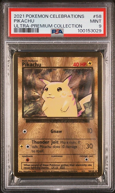 2021 Pokemon Celebrations Ultra-premium Collection 58 Pikachu PSA