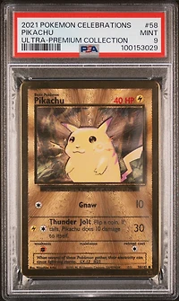 2021 Pokemon Celebrations Ultra-premium Collection 58 Pikachu PSA