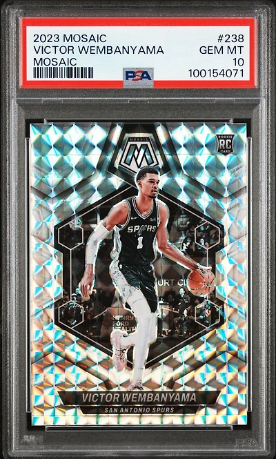 2023 Panini Mosaic Victor Wembanyama Mosaic PSA