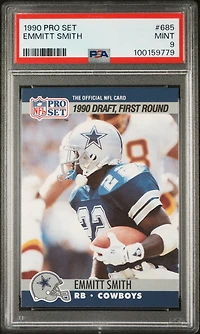 1990 Pro Set 685 Emmitt Smith PSA 9