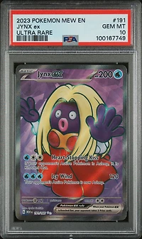 2023 Pokemon Mew En-151 191 Jynx Ex Ultra Rare PSA