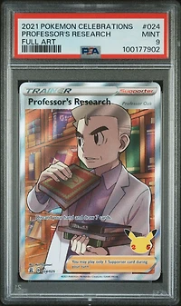 2021 Pokemon Celebrations 024 Full Art/professor's Research PSA