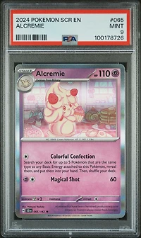 2024 Pokemon Scr En-stellar Crown 065 Alcremie PSA 9