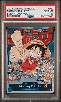 2023 One Piece Promos 033 Monkey D. Luffy Event Pack Vol.2 PSA 10