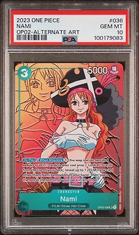 2023 One Piece Paramount War 036 Nami Alternate Art PSA 10