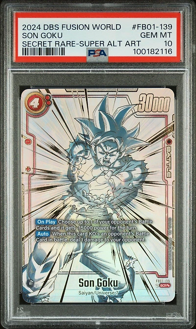 2024 Dragon Ball Super Card Game Fusion World Awakened Pulse Fb01-139 Son Goku Secret Rare-super Alternate Art PSA 10