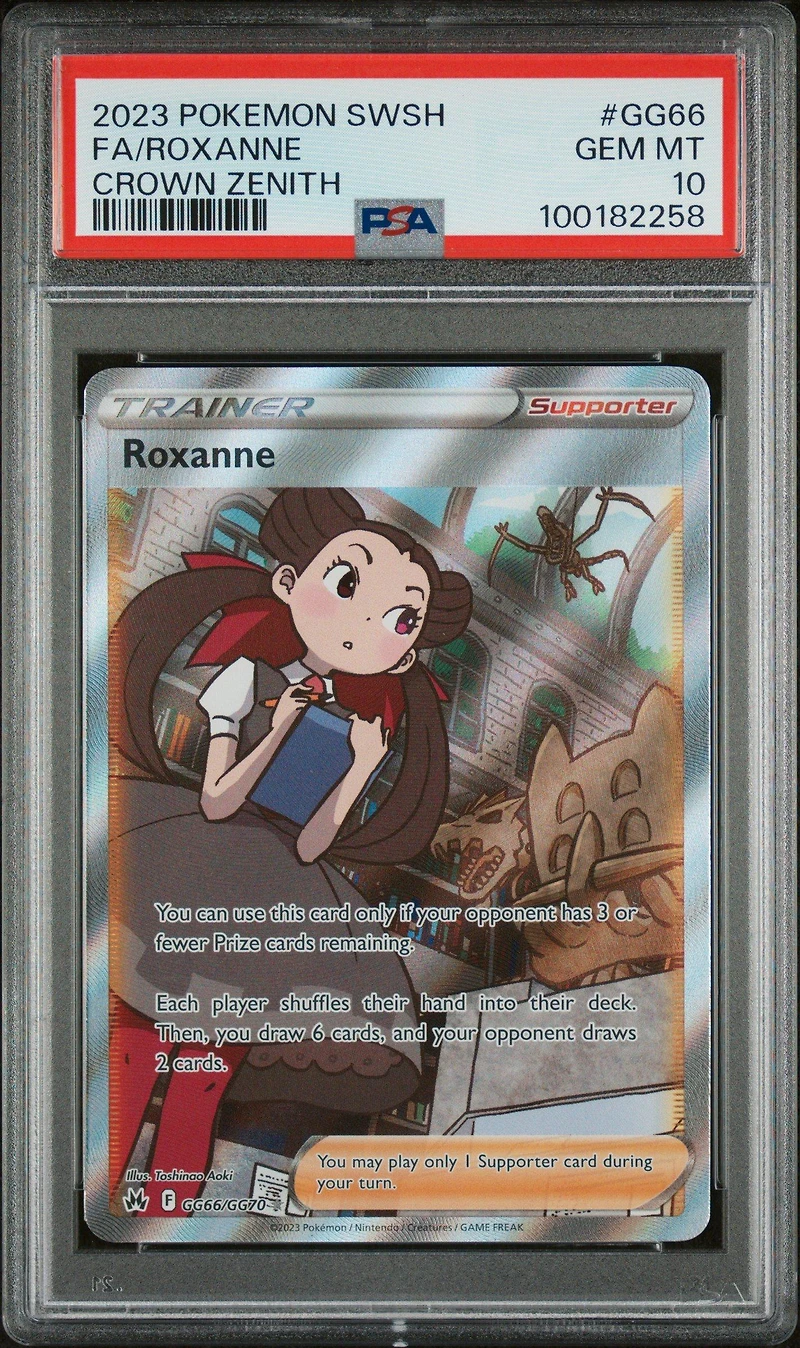 2023 Pokemon Sword And Shield Crown Zenith Gg66 Full Art/roxanne PSA