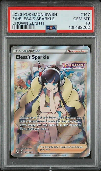 2023 Pokemon Sword And Shield Crown Zenith 147 Full Art/elesa's Sparkle PSA