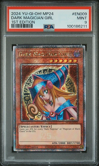 2024 Yu-gi-oh! Mp24-25th Anniversary Tin: Dueling Mirrors En009 Dark Magician Girl 1st Edition PSA