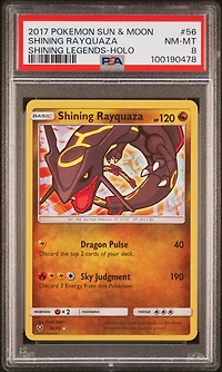 2017 Pokemon Sun & Moon Shining Legends 56 Shining Rayquaza-holo PSA