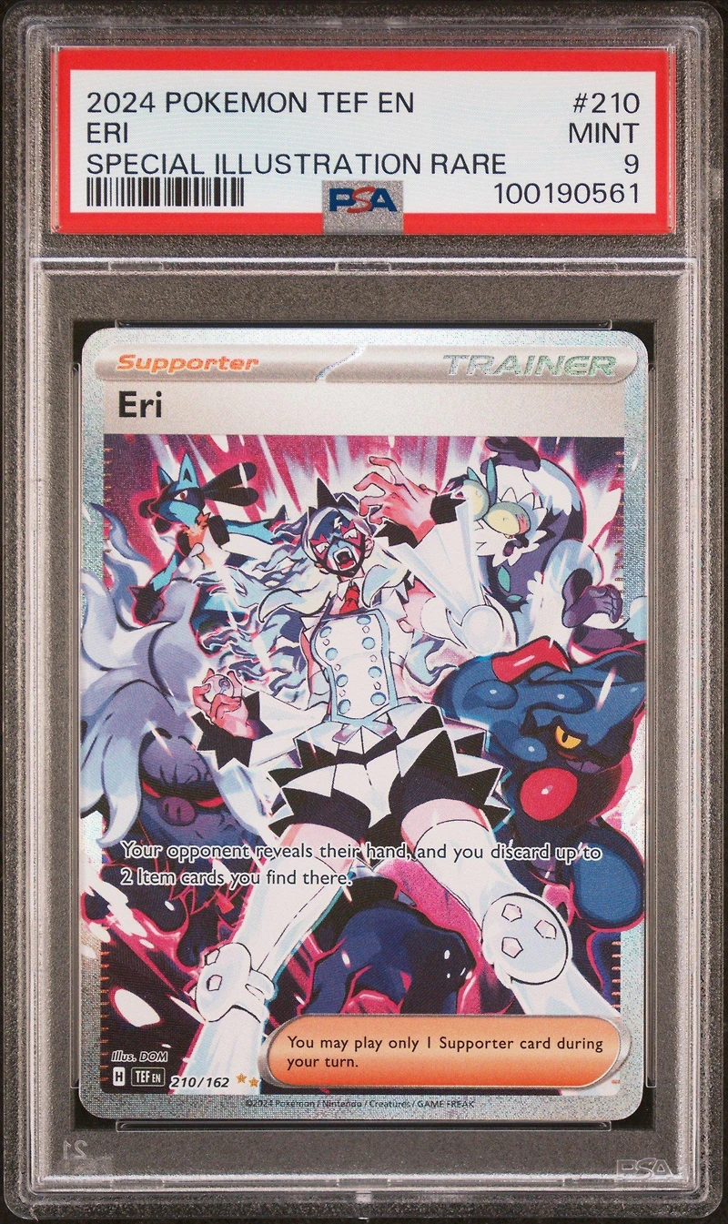 2024 Pokemon Tef En-temporal Forces 210 Eri Special Illustration Rare PSA