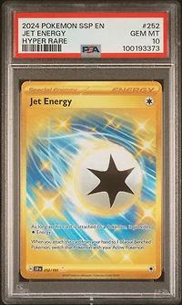 2024 Pokemon Ssp En-surging Sparks 252 Jet Energy Hyper Rare PSA