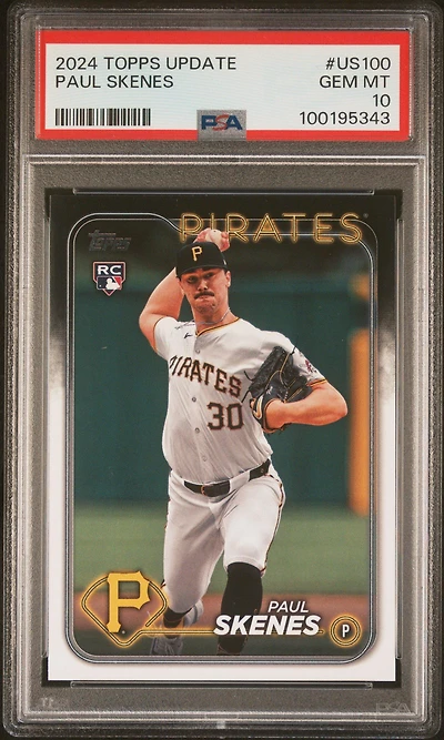 2024 Topps Update Us100 Paul Skenes PSA 10