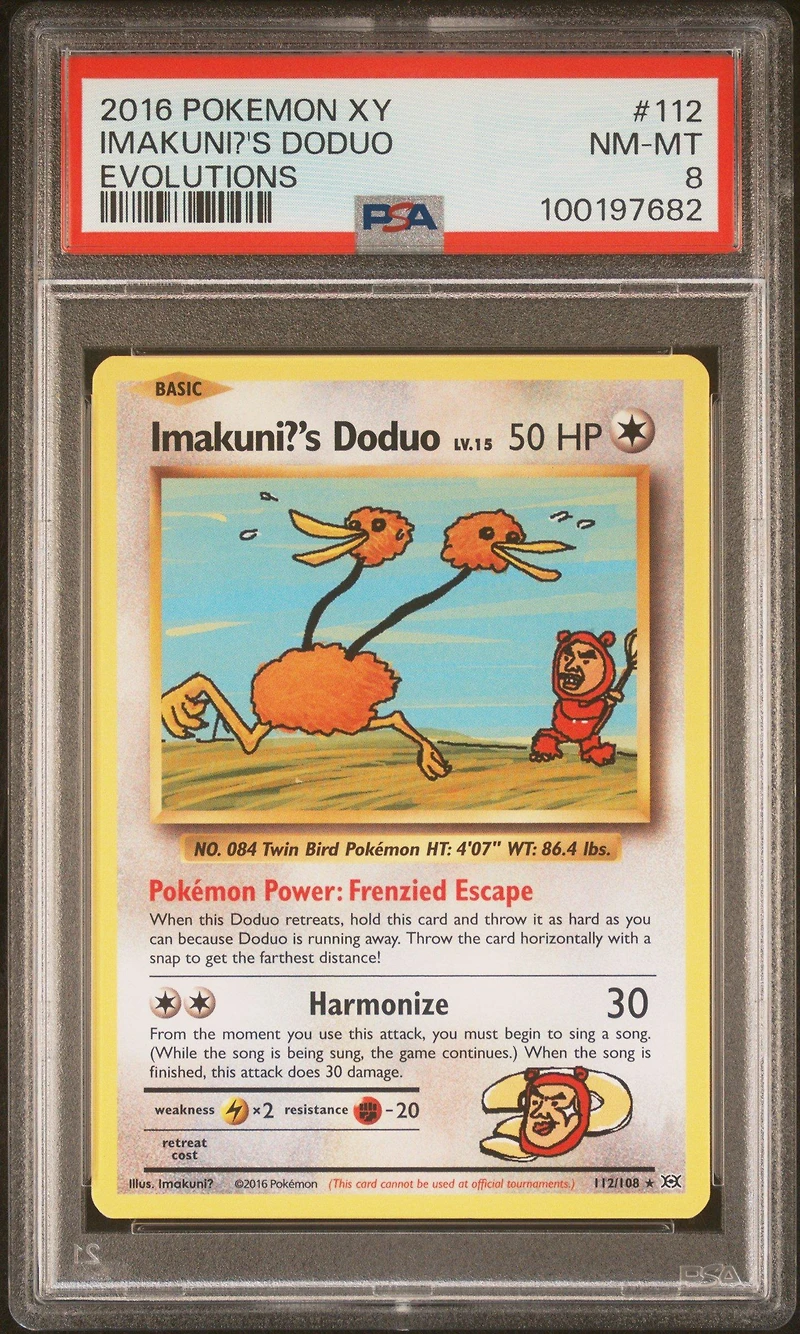 2016 Pokemon Xy Evolutions 112 Imakuni?'s Doduo PSA