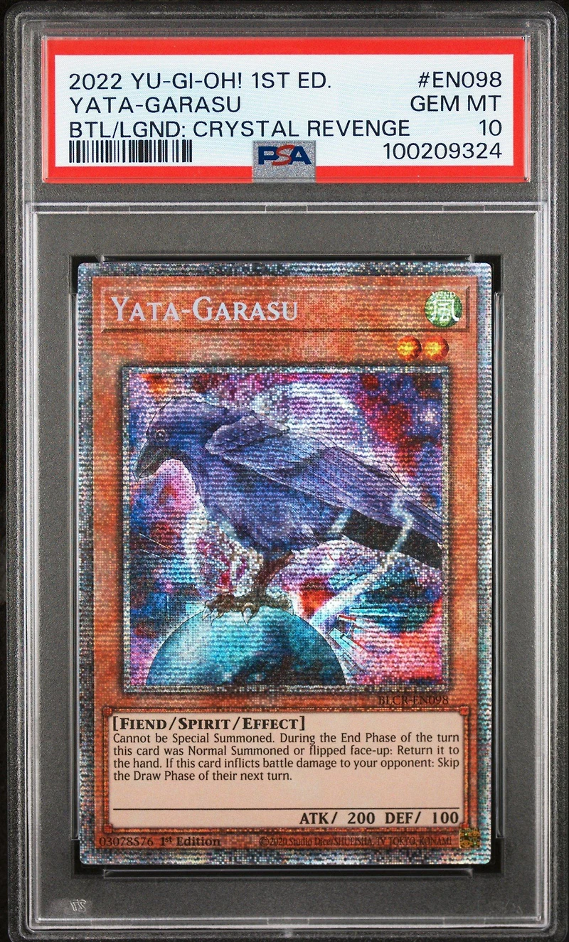 2022 Yu-gi-oh! Battles Of Legend: Crystal Revenge En098 Yata-garasu 1st Edition PSA 10