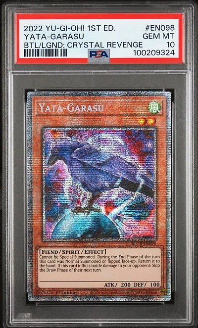 2022 Yu-gi-oh! Battles Of Legend: Crystal Revenge En098 Yata-garasu 1st Edition PSA 10