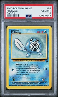 2000 Pokemon Game Base Ii 88 Poliwag PSA