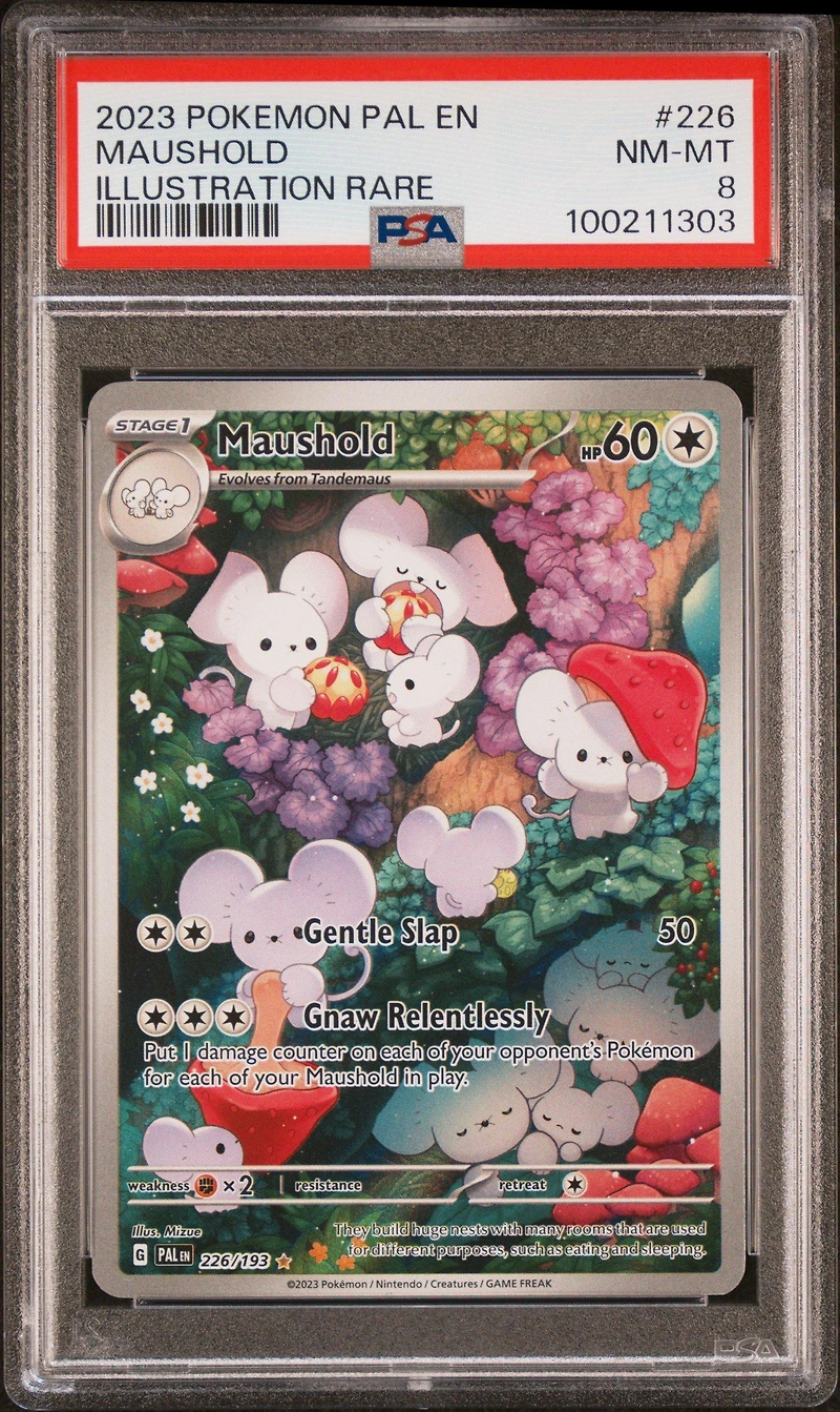 2023 Pokemon Pal En-paldea Evolved 226 Maushold Illustration Rare PSA