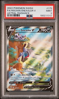 2022 Pokemon Sword & Shield Astral Radiance 175 Full Art/hisuian Sneasler V PSA