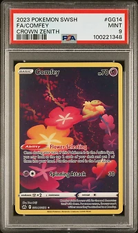 2023 Pokemon Sword And Shield Crown Zenith Gg14 Full Art/comfey PSA