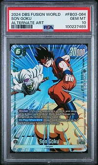 2024 Dragon Ball Super Card Game Fusion World Raging Roar Fb03-064 Son Goku Alternate Art PSA 10