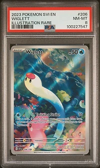 2023 Pokemon Svi En-scarlet & Violet 206 Wiglett Illustration Rare PSA