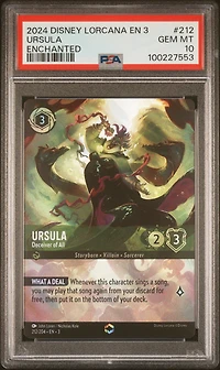 2024 Disney Lorcana En 3-into The Inklands Ursula
