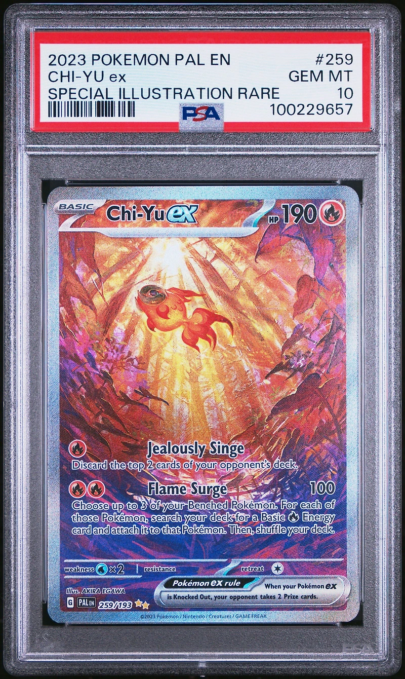 2023 Pokemon Pal En-paldea Evolved 259 Chi-yu Ex Special Illustration Rare PSA