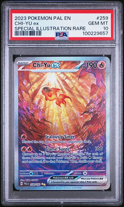 2023 Pokemon Pal En-paldea Evolved 259 Chi-yu Ex Special Illustration Rare PSA