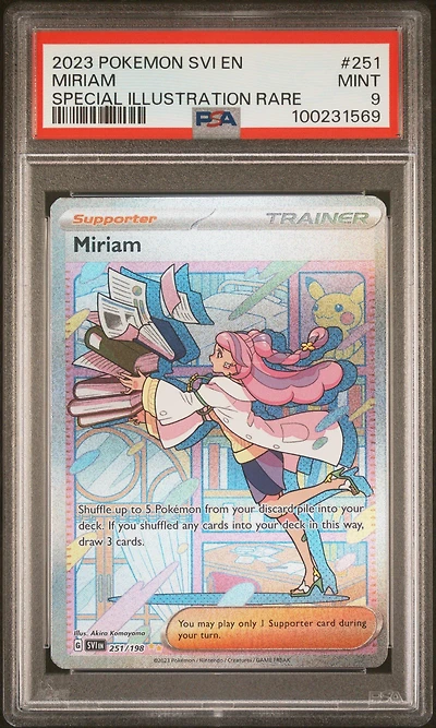 2023 Pokemon Svi En-scarlet & Violet 251 Miriam Special Illustration Rare PSA